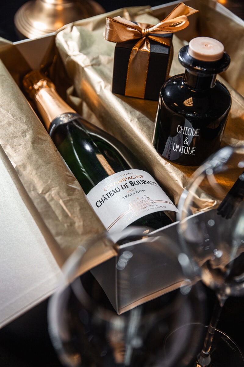 Kinkekomplekt Chateau de Boursault šampanja ja ruumilõhnastaja